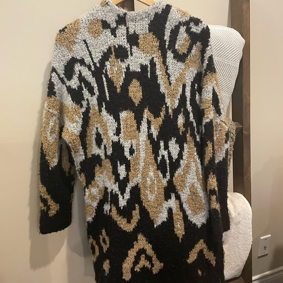 Cozy sweater coat with pockets - Picture 3 of 4